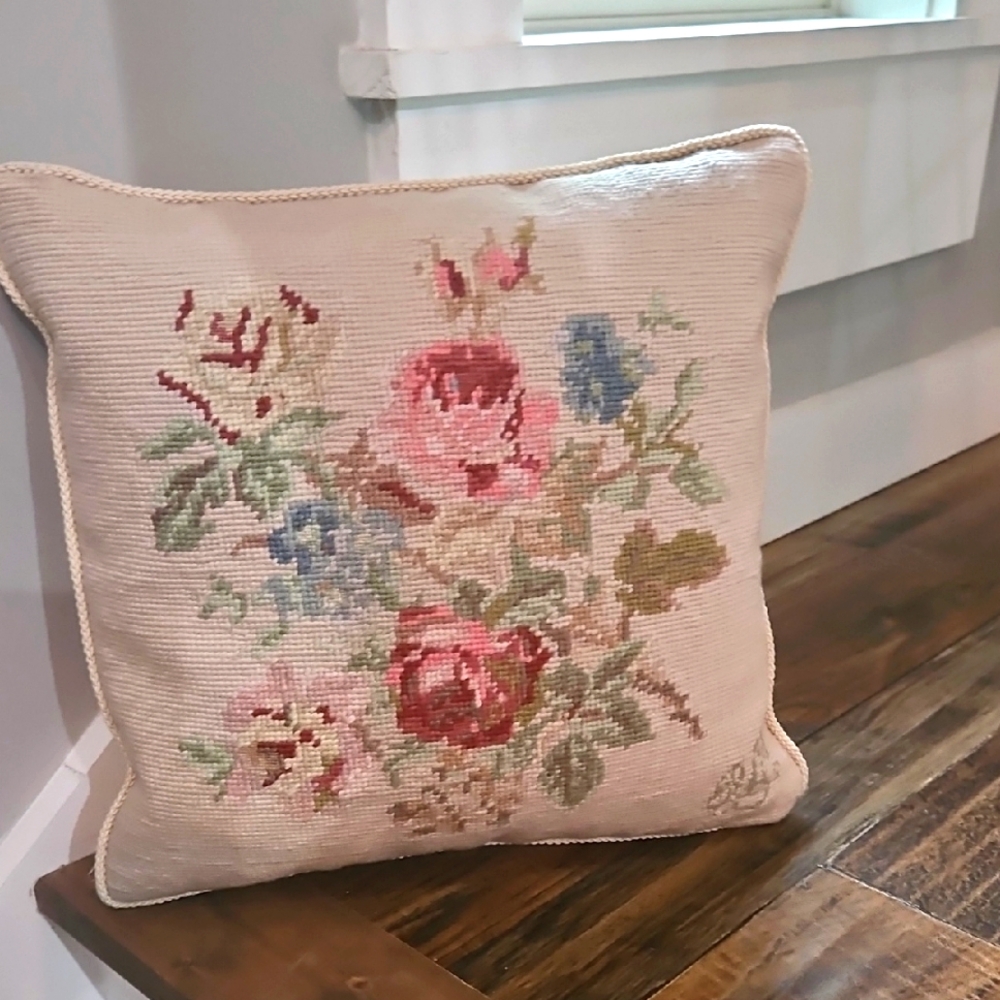 Ralph Lauren Floral Accent Pillow - Pink, Blue, Green